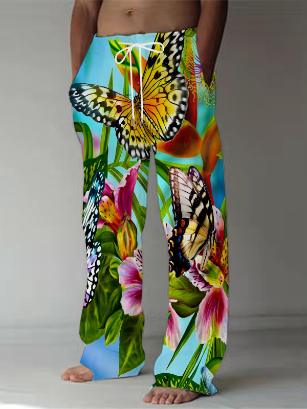 Lahedad trendikad uued piiriülesed meeste pingutusnööriga spordi-vabaajapüksid Amazoni piiriülese 3D-printimisega Euroopa ja Ameerika stiilis