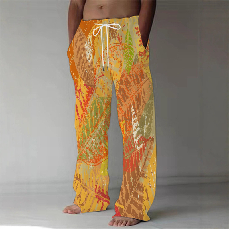 Lahedad trendikad uued piiriülesed meeste pingutusnööriga spordi-vabaajapüksid Amazoni piiriülese 3D-printimisega Euroopa ja Ameerika stiilis