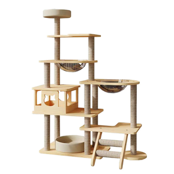 Βάση αναρρίχησης για γάτες, δέντρο για γάτες, φωλιά για γάτες, ενσωματωμένη στήλη λαβής γάτας, κάψουλα χώρου για γάτες, ημικυκλική, προμήθειες γάτας, βάση αναρρίχησης για γάτες, μεγάλο δεντρόσπιτο, εργοστάσιο