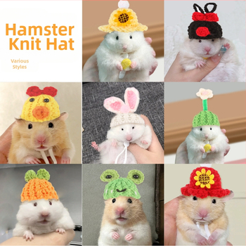 Mini merisea mütsi fotorekvisiidid, käsitööna valminud armas meekott, Cyruse müts, kuldse karu kootud hamstri müts