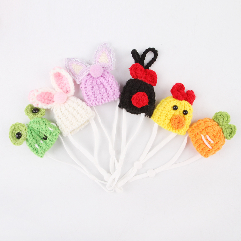 Mini merisea mütsi fotorekvisiidid, käsitööna valminud armas meekott, Cyruse müts, kuldse karu kootud hamstri müts