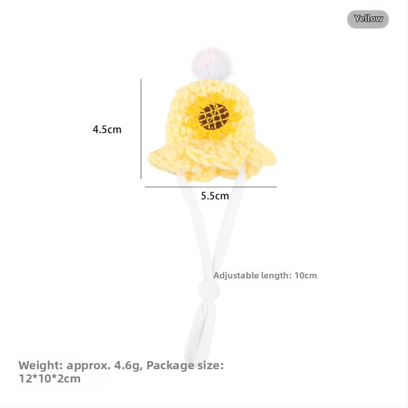 Mini merisea mütsi fotorekvisiidid, käsitööna valminud armas meekott, Cyruse müts, kuldse karu kootud hamstri müts