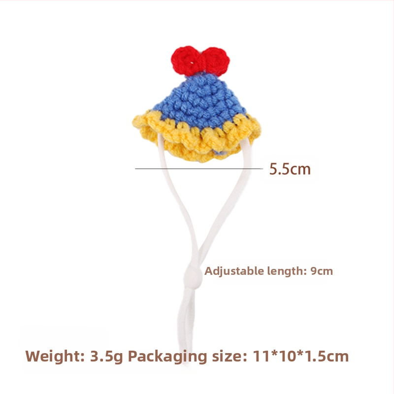 Mini merisea mütsi fotorekvisiidid, käsitööna valminud armas meekott, Cyruse müts, kuldse karu kootud hamstri müts