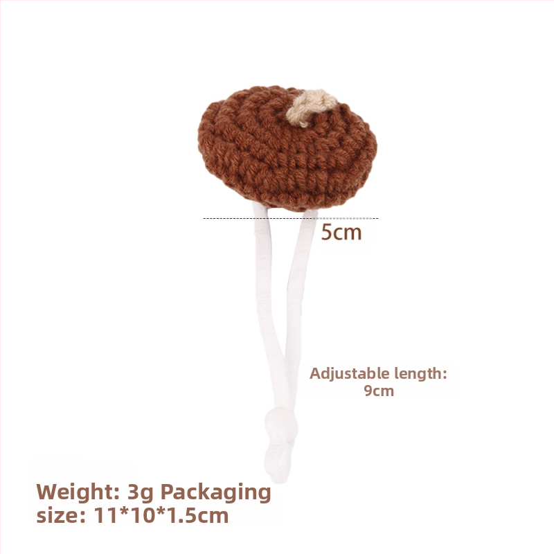 Mini merisea mütsi fotorekvisiidid, käsitööna valminud armas meekott, Cyruse müts, kuldse karu kootud hamstri müts