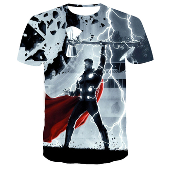 Διασυνοριακό μπλουζάκι Avengers Endgame Avengers 4 Endgame QuanTum BaTTle με κοντό μανίκι 3D