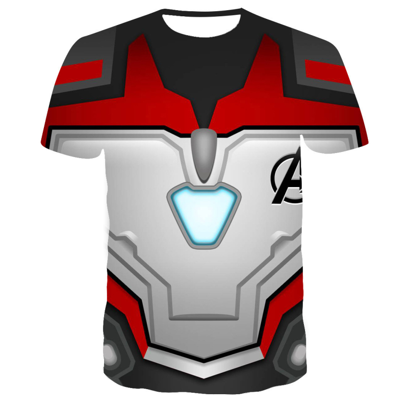 Piiriülene Avengers: EndGame Avengers 4 EndGame Quantum Battle lühikeste varrukatega T-särk 3D