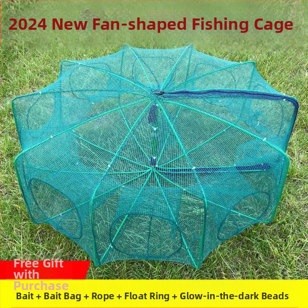 Kokkupandav krevetipüügivõrk, ainult sisse ja välja, angerjapüügivõrk, homaarivõrk, krevetivõrk, kalavõrk, krabipüügivõrk