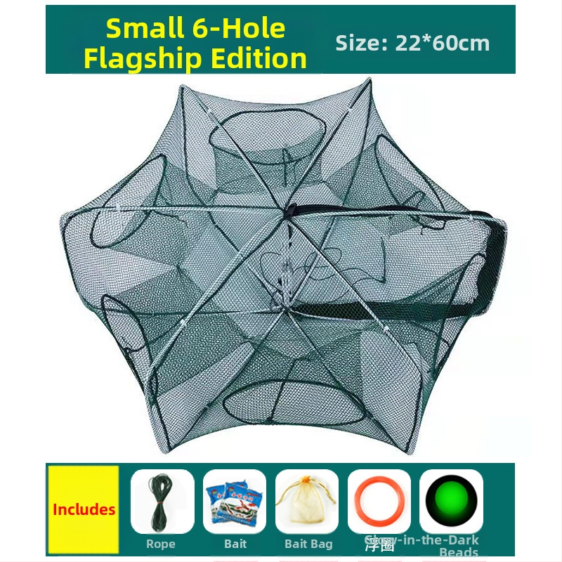 Kokkupandav krevetipüügivõrk, ainult sisse ja välja, angerjapüügivõrk, homaarivõrk, krevetivõrk, kalavõrk, krabipüügivõrk