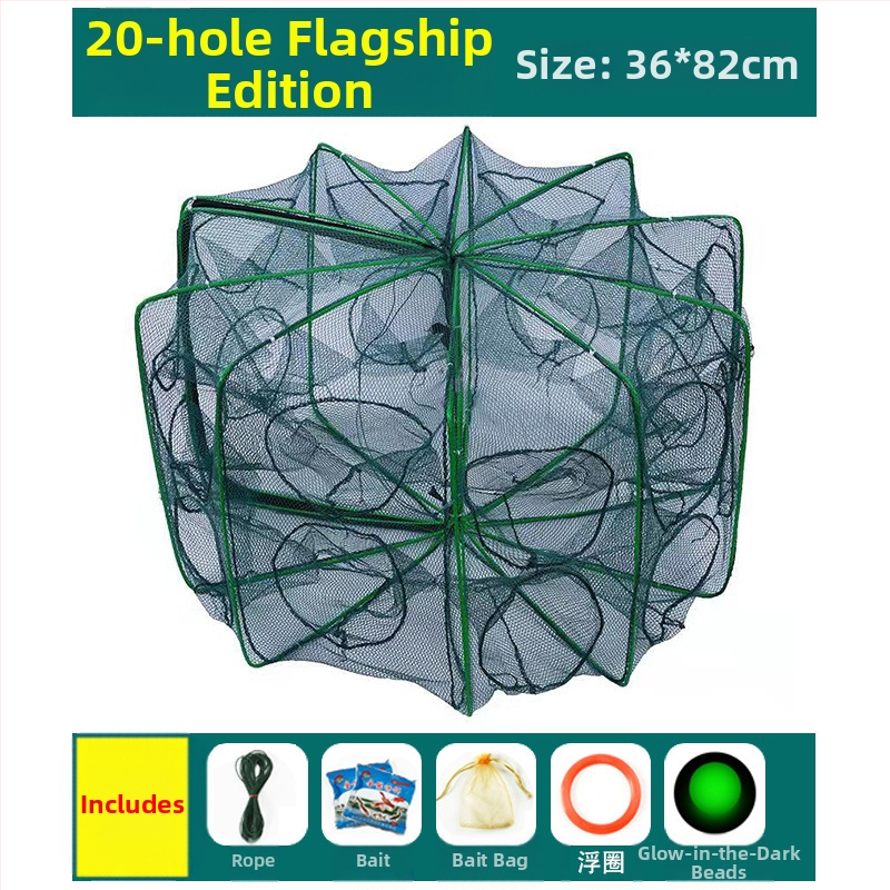 Kokkupandav krevetipüügivõrk, ainult sisse ja välja, angerjapüügivõrk, homaarivõrk, krevetivõrk, kalavõrk, krabipüügivõrk