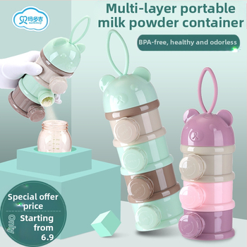 Kūdikių pieno miltelių dėžutė, nešiojama, maisto papildas, kūdikių pakuotė, maža ryžių miltelių dėžutė, sandari pieno miltelių laikymo talpykla