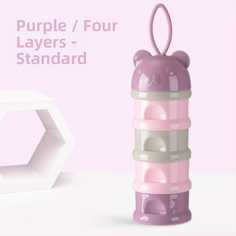 Kūdikių pieno miltelių dėžutė, nešiojama, maisto papildas, kūdikių pakuotė, maža ryžių miltelių dėžutė, sandari pieno miltelių laikymo talpykla