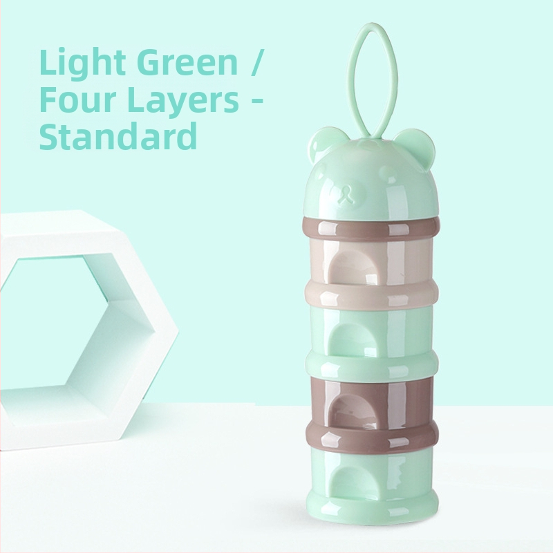 Kūdikių pieno miltelių dėžutė, nešiojama, maisto papildas, kūdikių pakuotė, maža ryžių miltelių dėžutė, sandari pieno miltelių laikymo talpykla