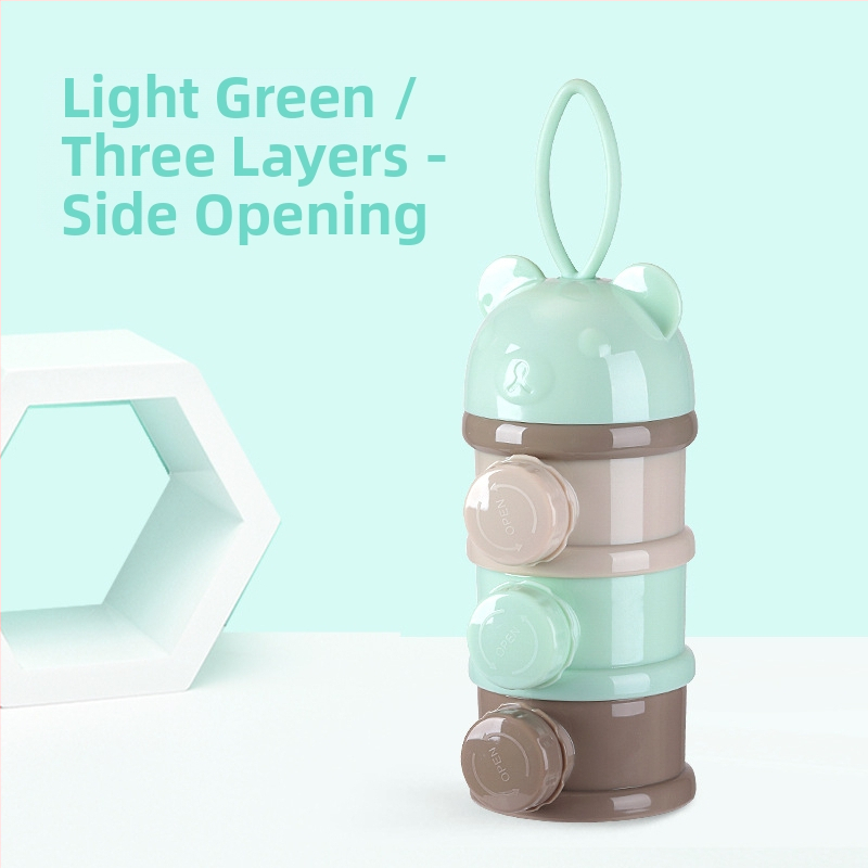 Kūdikių pieno miltelių dėžutė, nešiojama, maisto papildas, kūdikių pakuotė, maža ryžių miltelių dėžutė, sandari pieno miltelių laikymo talpykla