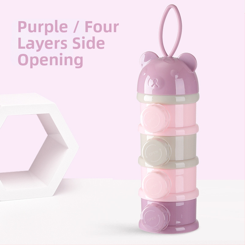 Kūdikių pieno miltelių dėžutė, nešiojama, maisto papildas, kūdikių pakuotė, maža ryžių miltelių dėžutė, sandari pieno miltelių laikymo talpykla