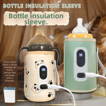 Bērnu pudeles termosa komplekts bērniem Universāls āra pārnēsājams termostatisks piena sildītājs USB bērnu mājas apkures komplekts pārrobežu