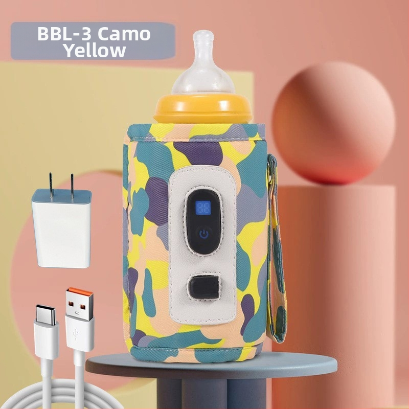 Bērnu pudeles termosa komplekts bērniem Universāls āra pārnēsājams termostatisks piena sildītājs USB bērnu mājas apkures komplekts pārrobežu