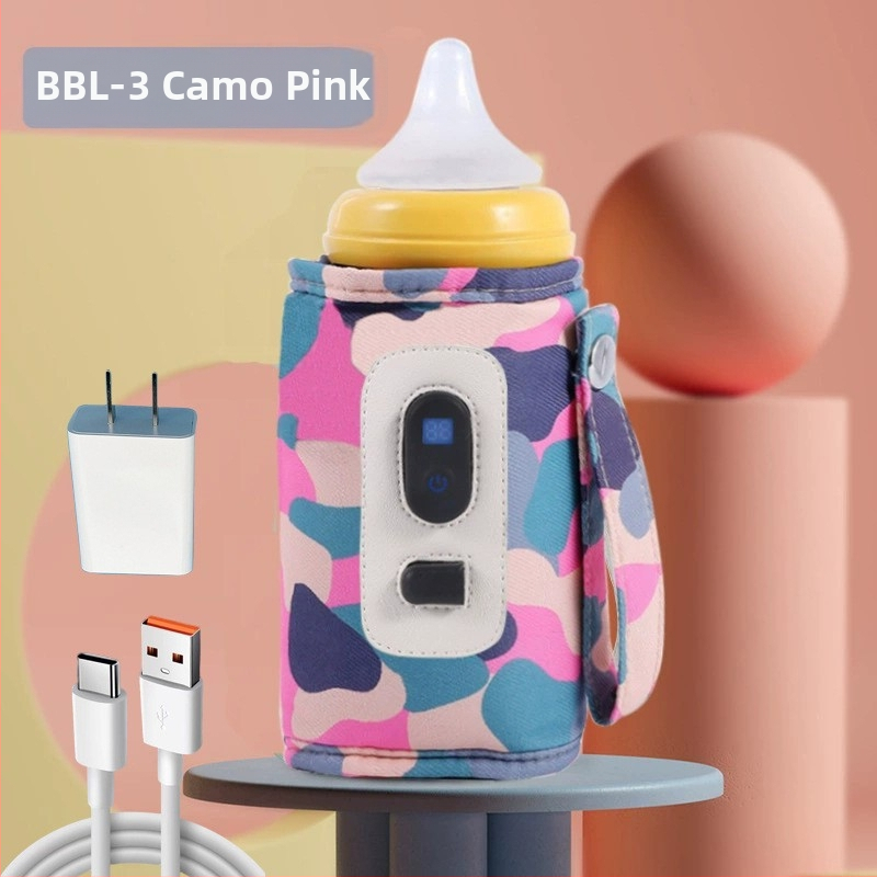 Bērnu pudeles termosa komplekts bērniem Universāls āra pārnēsājams termostatisks piena sildītājs USB bērnu mājas apkures komplekts pārrobežu