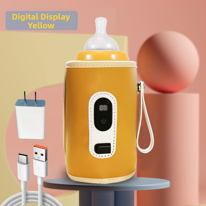 Bērnu pudeles termosa komplekts bērniem Universāls āra pārnēsājams termostatisks piena sildītājs USB bērnu mājas apkures komplekts pārrobežu