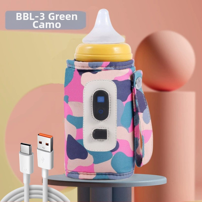 Bērnu pudeles termosa komplekts bērniem Universāls āra pārnēsājams termostatisks piena sildītājs USB bērnu mājas apkures komplekts pārrobežu