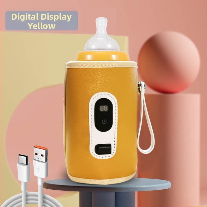 Bērnu pudeles termosa komplekts bērniem Universāls āra pārnēsājams termostatisks piena sildītājs USB bērnu mājas apkures komplekts pārrobežu