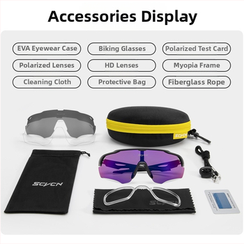 Scvcn täiskattega HD välistingimustes kasutatavate jalgrattasõiduprillide raami asendamine jalgratta mägironimise spordiprillide silmade kaitseks