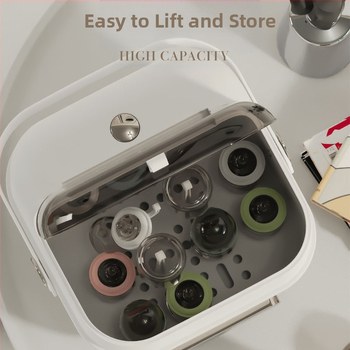 2025 Νέο προϊόν Οικιακά επιτραπέζια σκεύη για μωρά, οργανωτής μπουκαλιών, υλικό για κατοικίδια, ανθεκτικό στη σκόνη και με αποστράγγιση νερού, κουτί αποθήκευσης μπουκαλιών