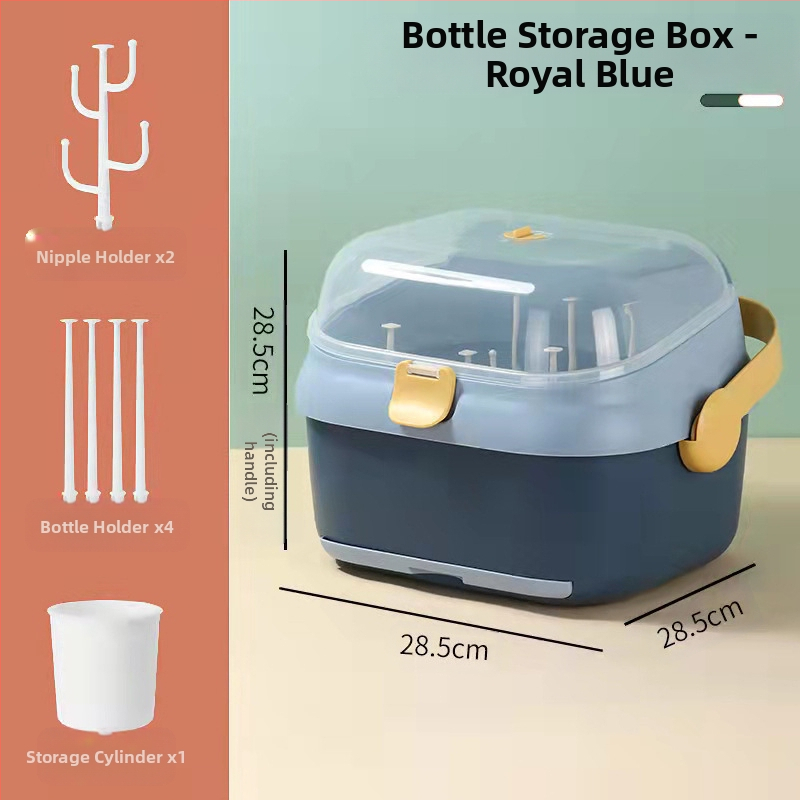 2025. aasta uue toote kodumajapidamises kasutatav beebitarvete hoiupudelite korraldaja lemmikloomade materjalist tolmukindel ja vett tühjendav pudelite hoiukarp