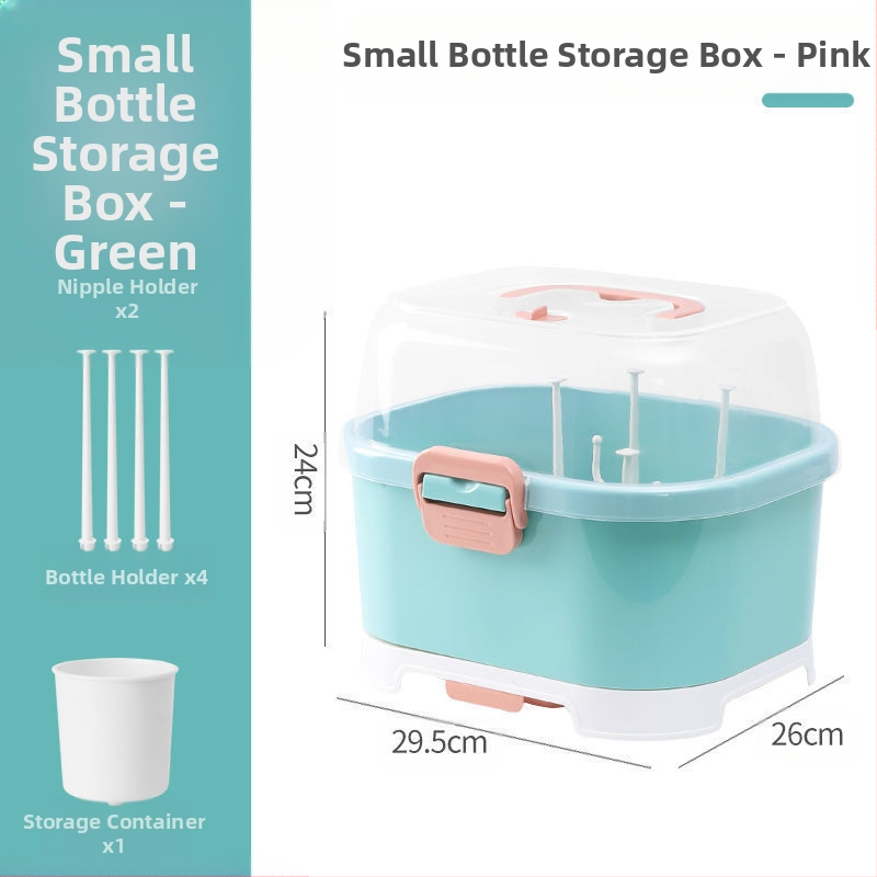 2025. aasta uue toote kodumajapidamises kasutatav beebitarvete hoiupudelite korraldaja lemmikloomade materjalist tolmukindel ja vett tühjendav pudelite hoiukarp