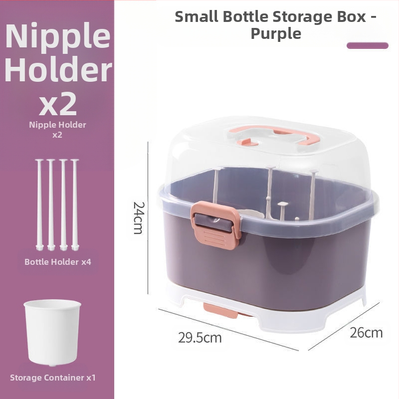 2025. aasta uue toote kodumajapidamises kasutatav beebitarvete hoiupudelite korraldaja lemmikloomade materjalist tolmukindel ja vett tühjendav pudelite hoiukarp