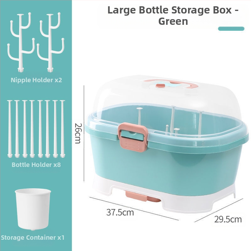 2025. aasta uue toote kodumajapidamises kasutatav beebitarvete hoiupudelite korraldaja lemmikloomade materjalist tolmukindel ja vett tühjendav pudelite hoiukarp