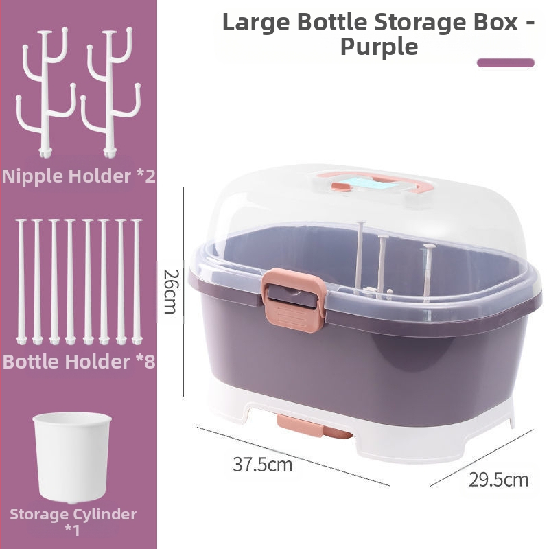 2025. aasta uue toote kodumajapidamises kasutatav beebitarvete hoiupudelite korraldaja lemmikloomade materjalist tolmukindel ja vett tühjendav pudelite hoiukarp