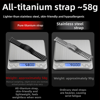 Κατάλληλο για ρολόι Huawei Gt5/Pro με κράμα τιτανίου, λουράκι από καθαρό τιτάνιο για Gt4/Watch5/4/6, επαγγελματικό στυλ.