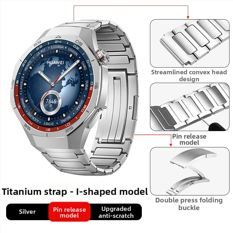 Tinka „Huawei Gt5/Pro Watch“ titano lydinio gryno titano dirželiui „GT4/Watch5/4/6“ verslo stiliaus laikrodžio dirželiui