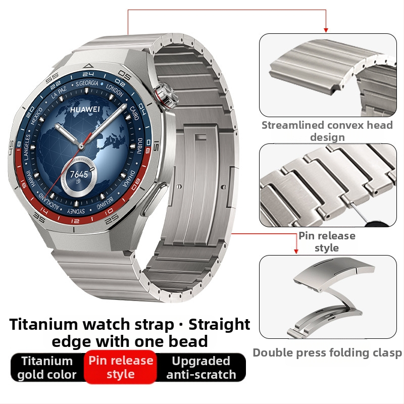 Tinka „Huawei Gt5/Pro Watch“ titano lydinio gryno titano dirželiui „GT4/Watch5/4/6“ verslo stiliaus laikrodžio dirželiui