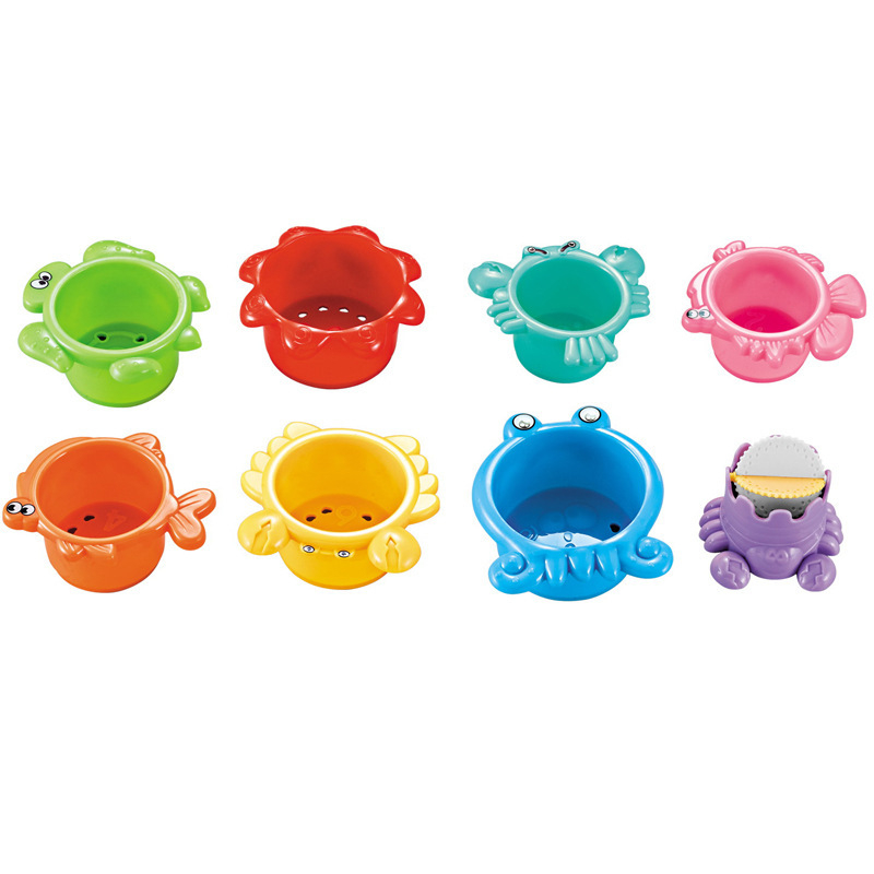 Bērnu krāsaina sakrauta krūze, krāsaina kognitīvi sakrauta krūze, mazuļa izglītojoša agrīnā izglītība, mazuļa praktiskas smadzeņu rotaļlietas