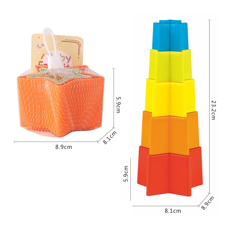 Bērnu krāsaina sakrauta krūze, krāsaina kognitīvi sakrauta krūze, mazuļa izglītojoša agrīnā izglītība, mazuļa praktiskas smadzeņu rotaļlietas
