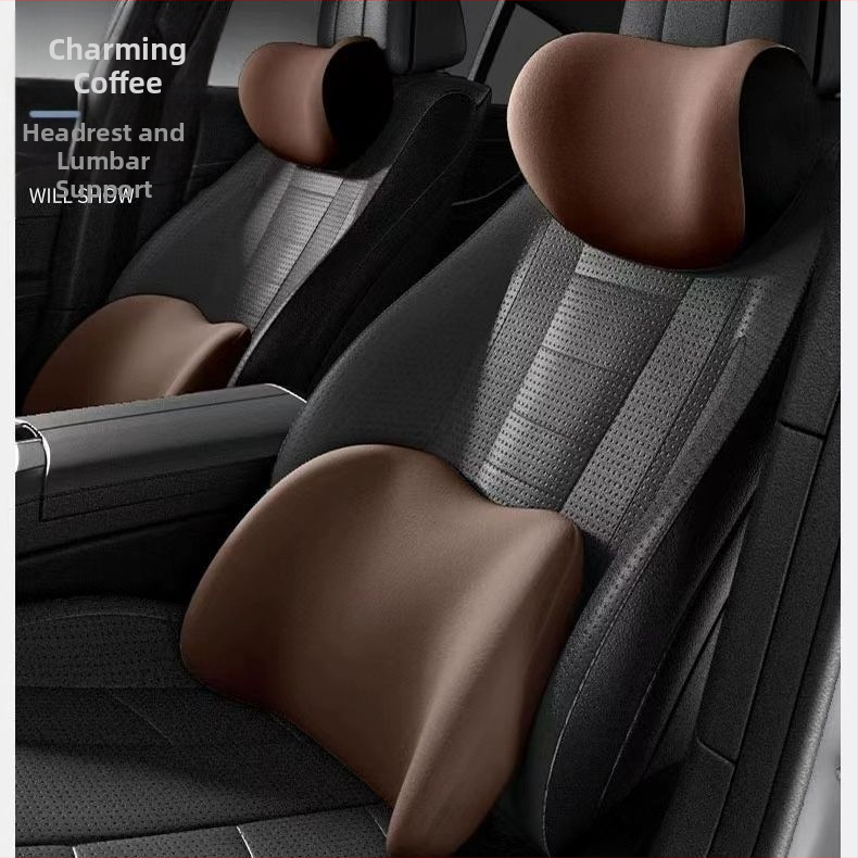 Vasaras elpojošs zamšādas automašīnas galvas balsts ar atmiņas putām, kakla spilvens, jostasvietas atzveltne, četru gadalaiku vidukļa spilvens, sēdekļa spilvens ar apdrukātu logotipu