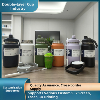 Amazoni suure mahutavusega kaasaskantav termos 304 roostevabast terasest vaakumtermoskruus mugav õlgklaasiga autosse