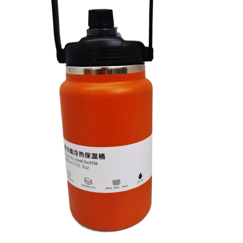 Amazoni suure mahutavusega kaasaskantav termos 304 roostevabast terasest vaakumtermoskruus mugav õlgklaasiga autosse