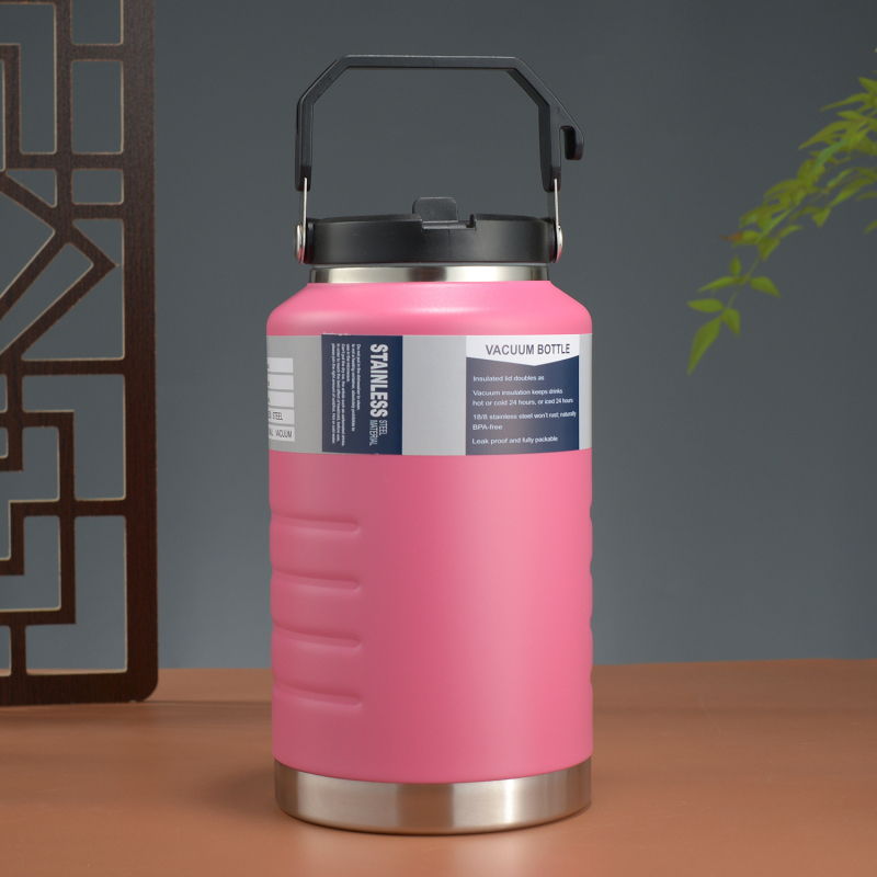 Amazoni suure mahutavusega kaasaskantav termos 304 roostevabast terasest vaakumtermoskruus mugav õlgklaasiga autosse