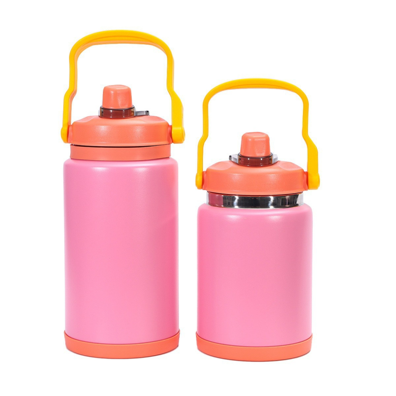 Amazoni suure mahutavusega kaasaskantav termos 304 roostevabast terasest vaakumtermoskruus mugav õlgklaasiga autosse