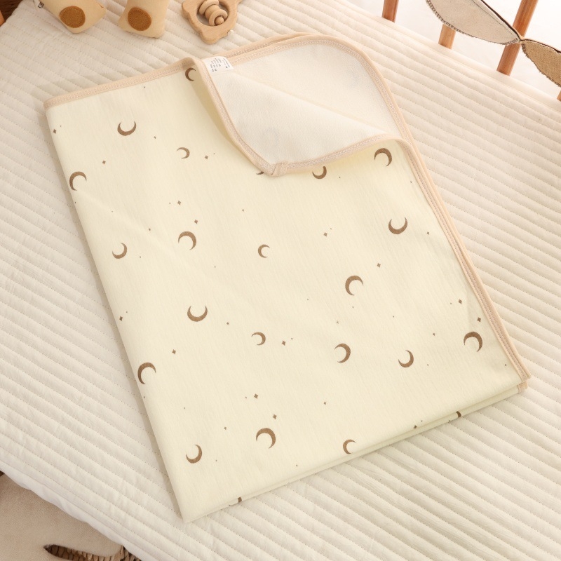 Cukraus vatos marlės vystyklų pagalvėlė kūdikiui, bambuko pluošto, vandeniui atsparus čiužinys kūdikiams, plaunama patalynė kūdikiui