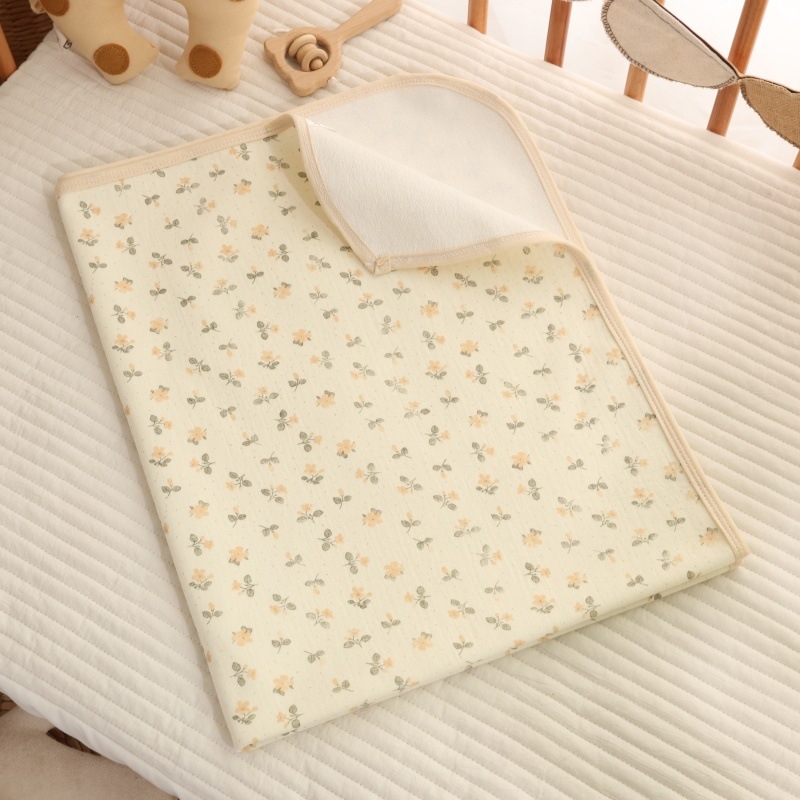 Cukraus vatos marlės vystyklų pagalvėlė kūdikiui, bambuko pluošto, vandeniui atsparus čiužinys kūdikiams, plaunama patalynė kūdikiui
