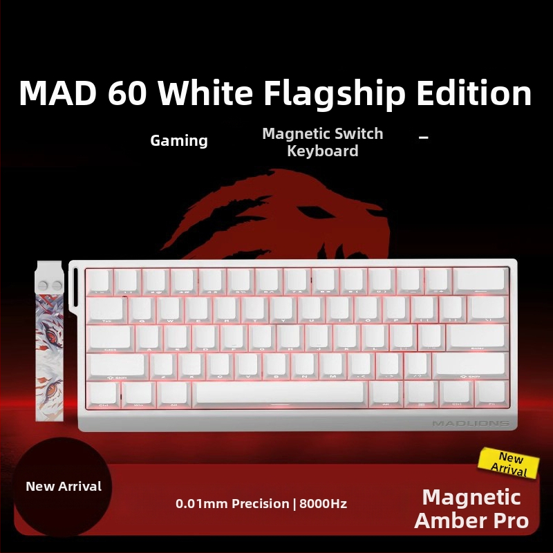 Kuumühendusega 68-minutilise viivitusega eSports HED60 klaviatuur, magnetiline telg, täisklahv, 68 klahvi, madal klahvistik, MA61