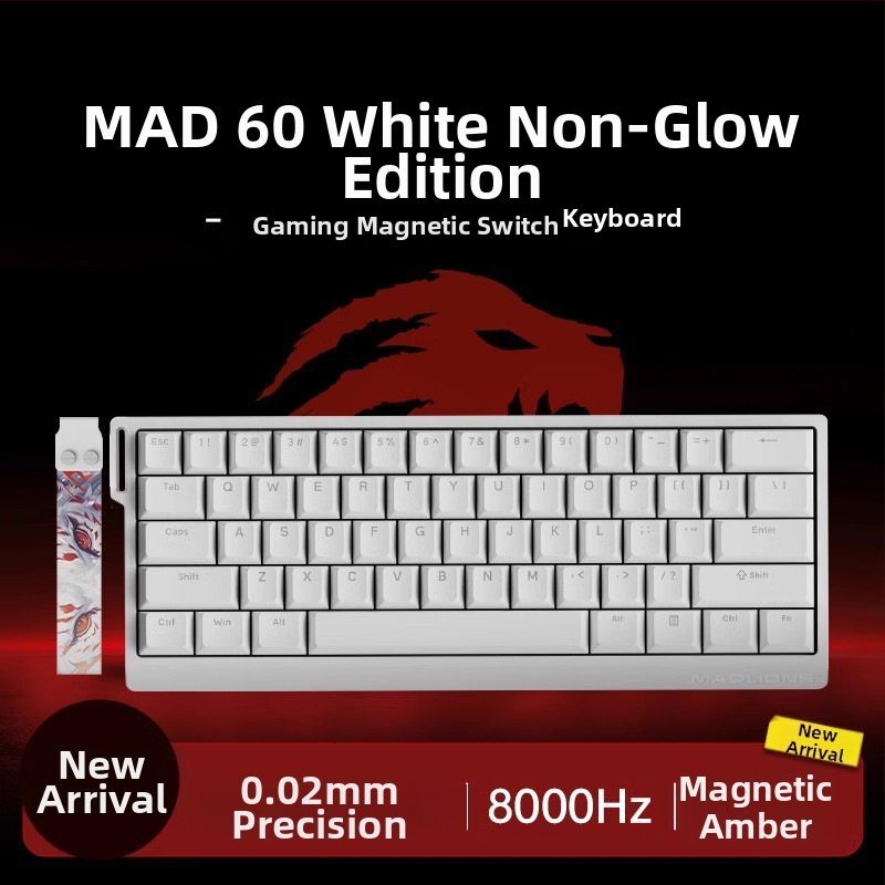 Kuumühendusega 68-minutilise viivitusega eSports HED60 klaviatuur, magnetiline telg, täisklahv, 68 klahvi, madal klahvistik, MA61