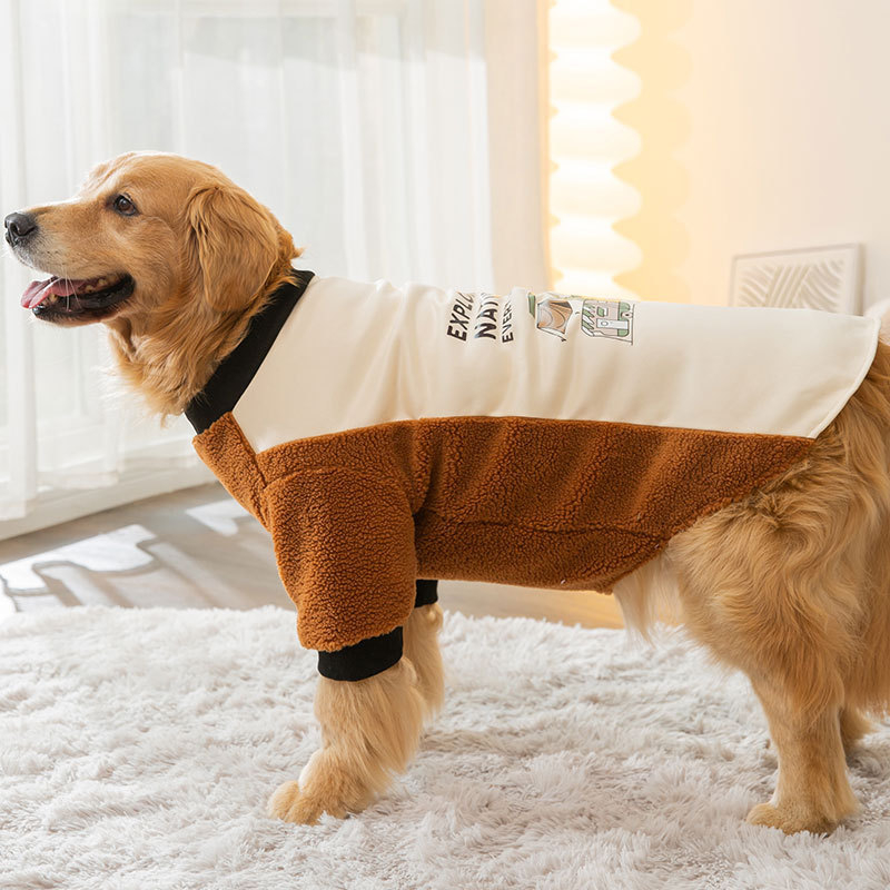 Jesenné a zimné nové oblečenie pre veľkých psov, zlatý retriever, hraničné chovovanie zvierat, labrador, oblečenie pre stredných a veľkých psov, oblečenie pre corgi a domáce zvieratá.