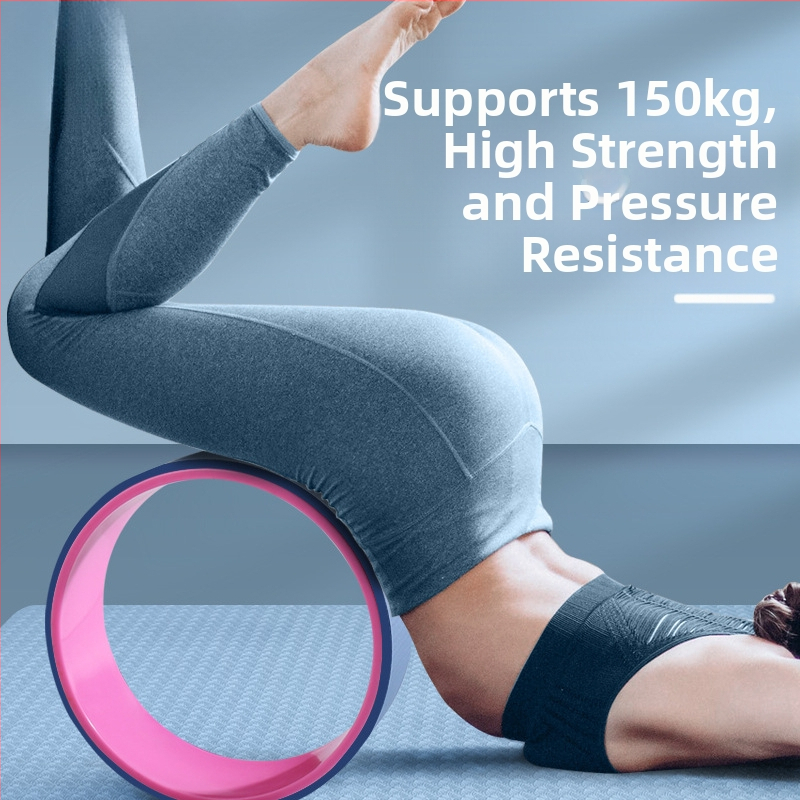 Йога колело с отворен гръб за начинаещи, спомагателни инструменти за огъване на гърба, тънко рамо, тънък гръб, материал, пръстен за пилатес, въртящо се колело за гръб