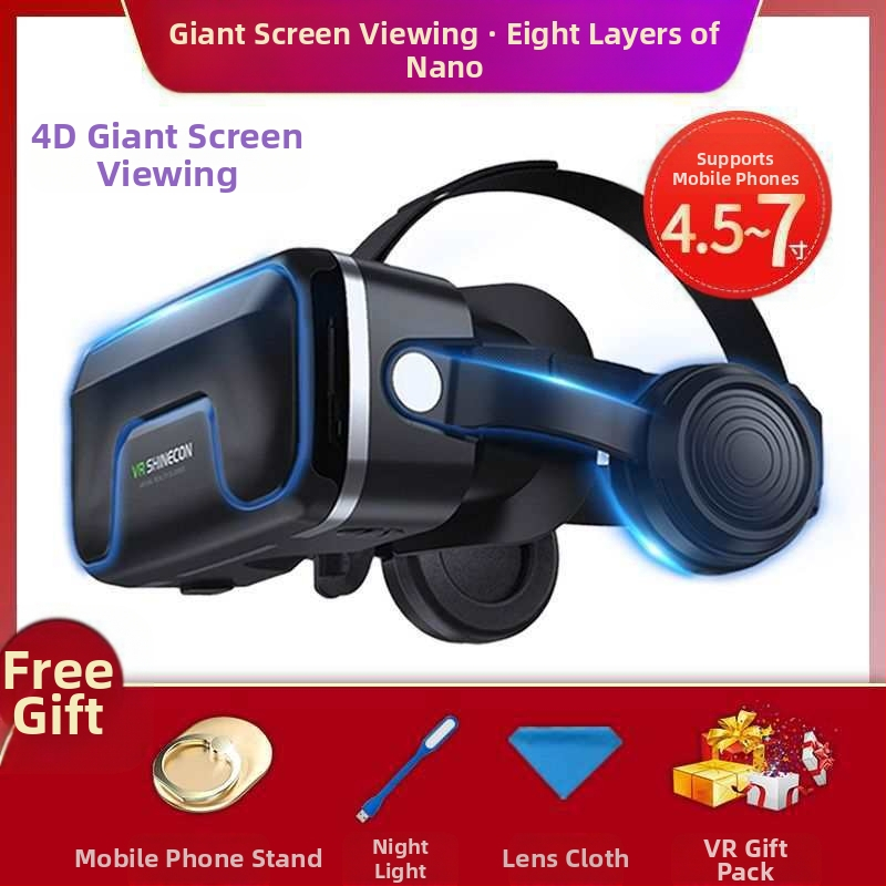 Ochelari de realitate virtuală all-in-one, actualizare generație 104D, poștă, telefon mobil, purtând oglindă magică, ochelari VR pentru jocuri, ar15