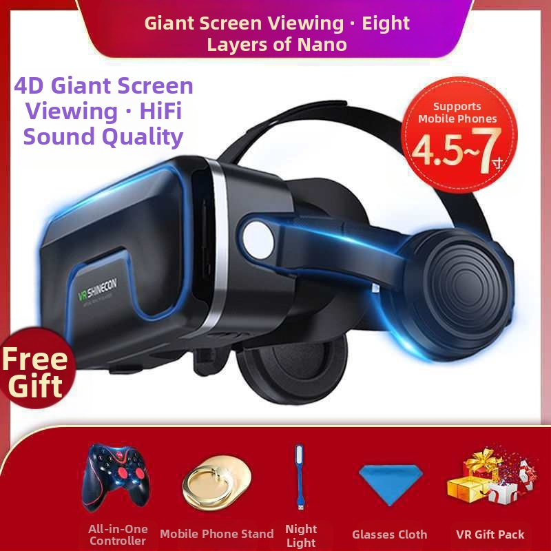 Ochelari de realitate virtuală all-in-one, actualizare generație 104D, poștă, telefon mobil, purtând oglindă magică, ochelari VR pentru jocuri, ar15