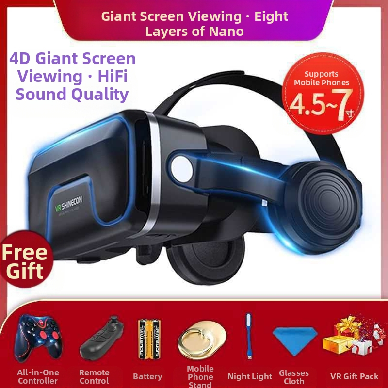 Ochelari de realitate virtuală all-in-one, actualizare generație 104D, poștă, telefon mobil, purtând oglindă magică, ochelari VR pentru jocuri, ar15